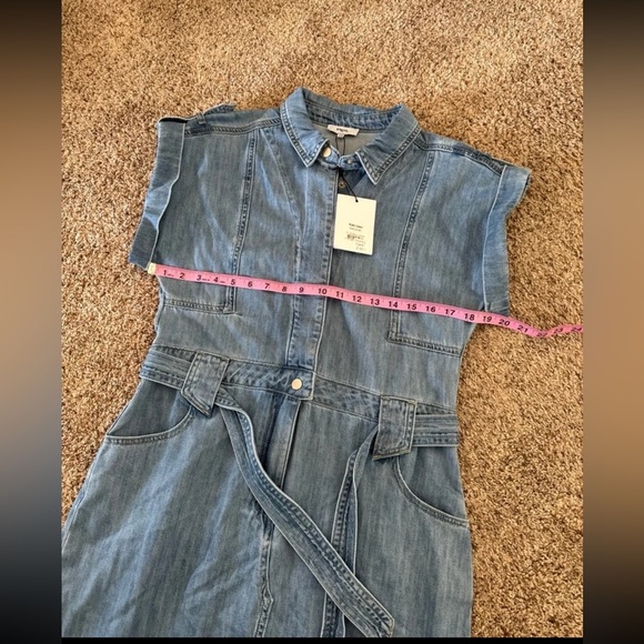 NWT Suncoo Paris Conny Midi Denim Dress 
size T3 or Large - Picture 11 of 12